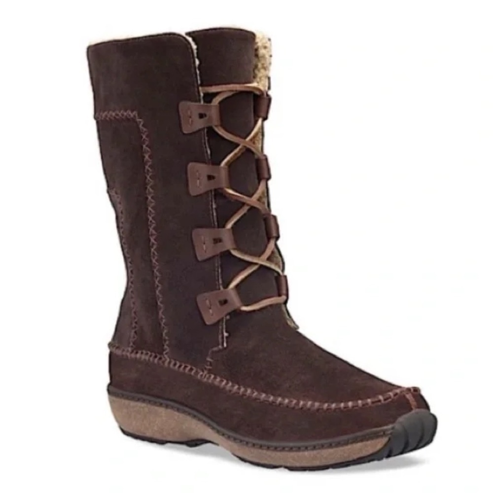 Timberland Fauna lace up moccasin boots winter warm size 7.5